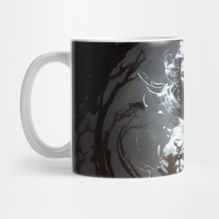 Warrior Portrait Fantasy Painting Dark Character Wild Spirit Epic Mug